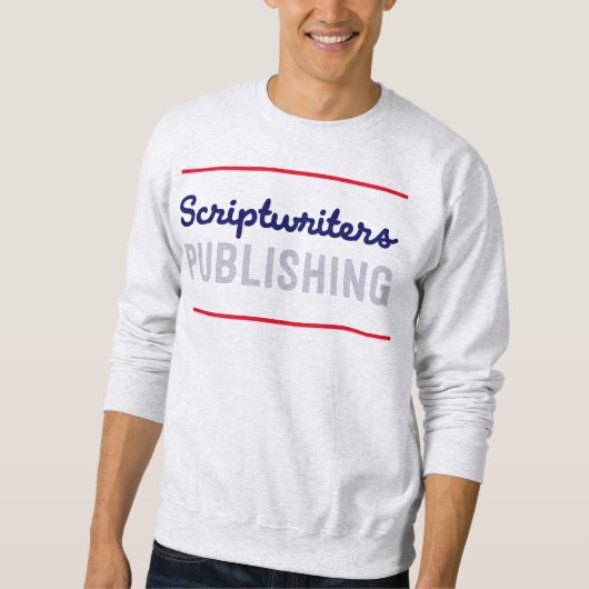 Sweatshirt Scripteurs Red Stripe Marine/Sweatshirt gris (Devant)