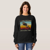 Sweatshirt Scuba Diving  I Like Diving And Maybe 3 People (Devant entier)
