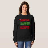 Sweatshirt Sculptor Funny Pajama Noël (Devant entier)