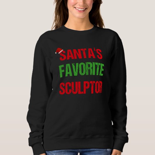 Sweatshirt Sculptor Funny Pajama Noël (Devant)