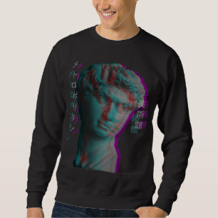 Sweatshirt Sculpture grecque antique Vaporwave Statue Head