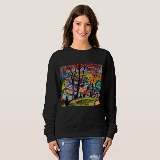 Sweatshirt Se perdre dans une nostalgie tranquille - Paysage (Devant entier)