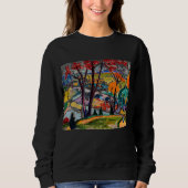 Sweatshirt Se perdre dans une nostalgie tranquille - Paysage (Devant)