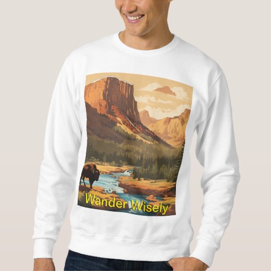 Sweatshirt Se promener avec sagesse (Devant)