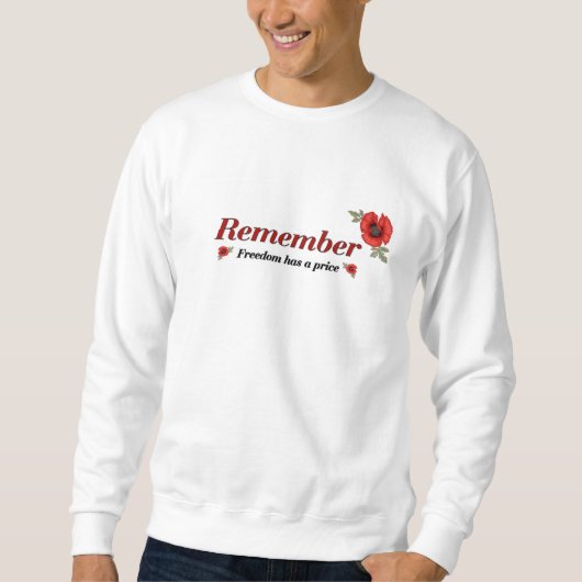 Sweatshirt Se souvenir du pavot (Devant)