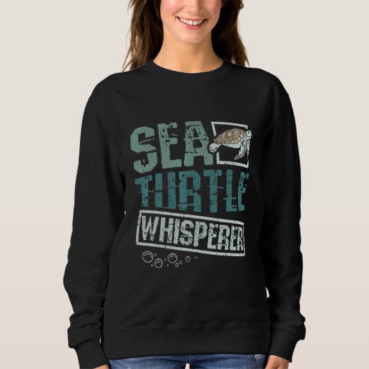 Sweatshirt Sea turtle whisperer (Devant)