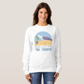 Sweatshirt Seagull Beach Thème Noël (Devant entier)