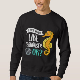 Sweatshirt Seahorse Bazebra Fish Tank Puissant
