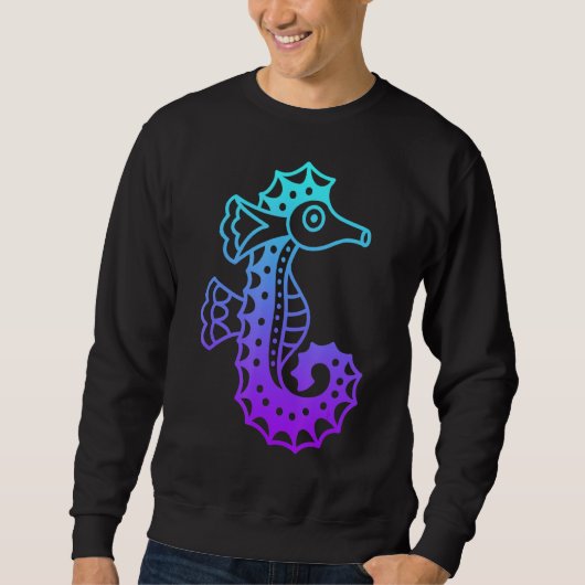 Sweatshirt Seahorse Mandala (Devant)