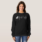 Sweatshirt Séalyham Terrier Chien Heartbeat (Devant entier)