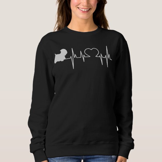 Sweatshirt Séalyham Terrier Chien Heartbeat (Devant)