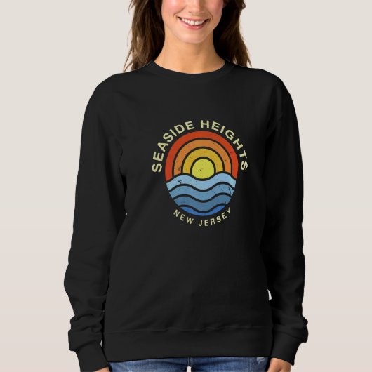 Sweatshirt Seaside Heights New Jersey Nj Summer Sleazeside Tr (Devant)