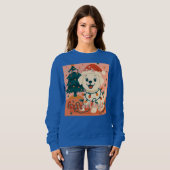Sweatshirt Season's Grrreetings! Funny Santa Dog (Devant entier)