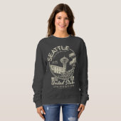 SWEATSHIRT SEATTLE CITY ICON - WASHINGTON VINTAGE (Devant entier)
