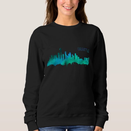 Sweatshirt Seattle Skyline (Devant)