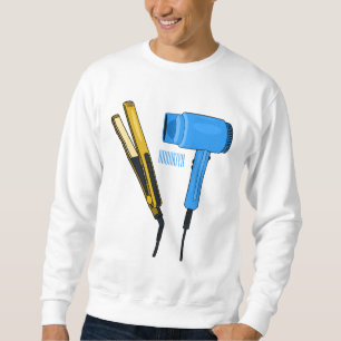 Sweatshirt Sèche-cheveux & lisseuse-cheveux illustration