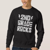 Sweatshirt Second Grade Rocks 2nd Grade Back to school Teache (Devant)