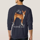 Sweatshirt Secourir Basenji (Dos)