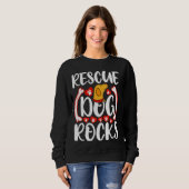 Sweatshirt Secourir Chien Rocks Chiens mignons (Devant entier)