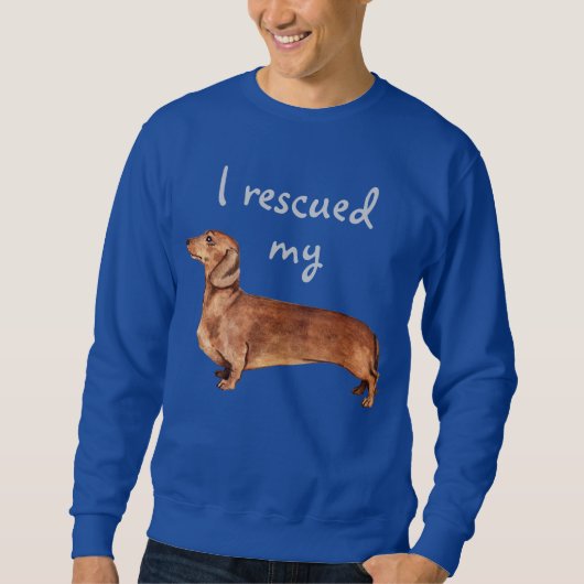 Sweatshirt Secourir Dachshund (Devant)