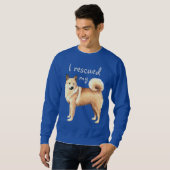 Sweatshirt Secourir Norwegian Buhund (Devant entier)