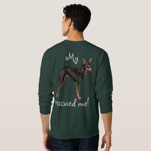 Sweatshirt Secourir Toy Manchester Terrier (Dos entier)