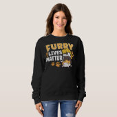 SWEATSHIRT SECOURT CAT DROITS DES ANIMAUX SECOURT CAT ADOPTIO (Devant entier)