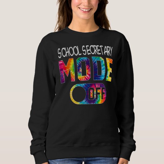 Sweatshirt Secrétaire D'École Mode Désactivé Joyeux Dernier J (Devant)