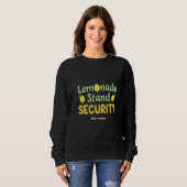 Sweatshirt Sécurité de stand de limonade drôle été agrumes PD (Devant entier)