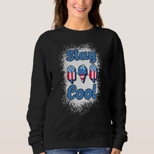 Sweatshirt Séjournez Cool Rocket Pop Rouge Et Bleu Bleached P