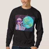 Sweatshirt Selfie terrestre (Devant)