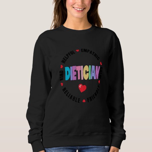 Sweatshirt Semaine d'appréciation de l'équipe diététicienne T (Devant)
