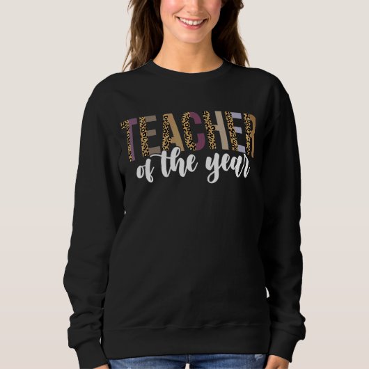 Sweatshirt Semaine d'appréciation des enseignants Femmes Leop (Devant)