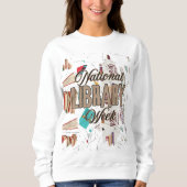 Sweatshirt Semaine nationale de la bibliothèque (Devant)