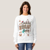Sweatshirt Semaine nationale de la bibliothèque (Devant entier)