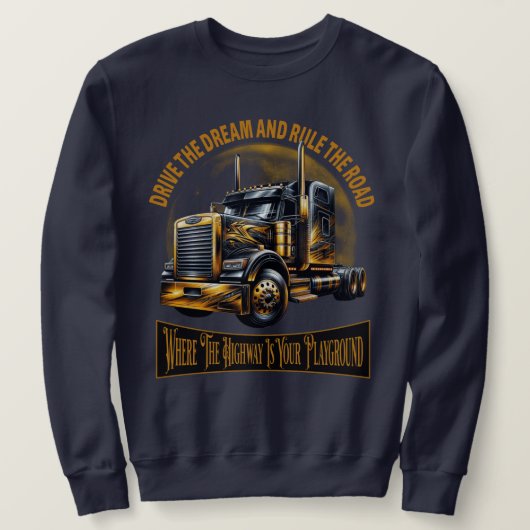Sweatshirt semi-conducteur de camion (Design devant)