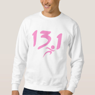 Sweatshirt Semi-marathon 13,1 de rose