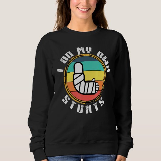 Sweatshirt S'En Sortir Bientôt Bone De Jambe Brun Brun Je Fai (Devant)
