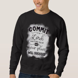 Sweatshirt S'Engager À Lord Christian Bible Verse Religieux C