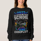 Sweatshirt Senior Gamer 2023 Elementary School Level Complete (Devant)
