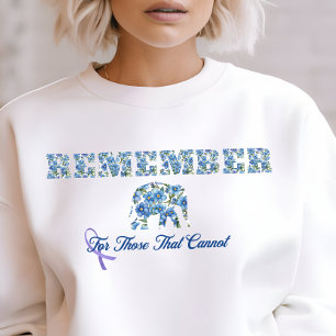 Sweatshirt Sensibilisation à la démence d'Alzheimer, ruban vi