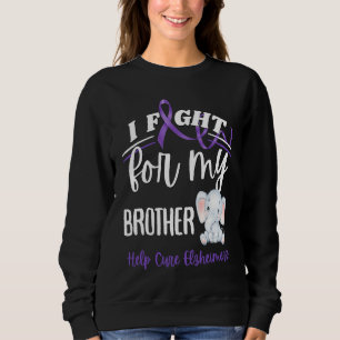 Sweatshirt Sensibilisation à la maladie d'Alzheimer Je lutte 