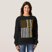 Sweatshirt Sensibilisation à la sclérose en plaques Mme Orang (Devant entier)