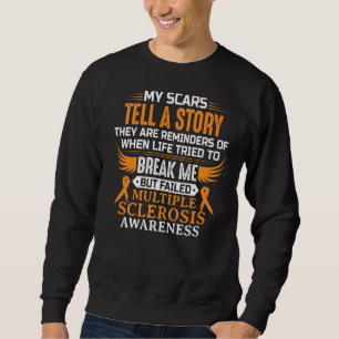 Sweatshirt Sensibilisation à la sclérose en plaques Ms Orange