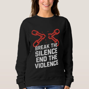 Sweatshirt Sensibilisation à la violence domestique Sensibili