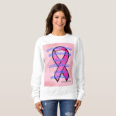 Sweatshirt Sensibilisation au cancer du sein (Devant entier)