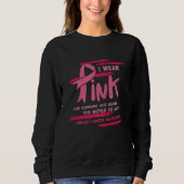 Sweatshirt Sensibilisation au cancer du sein Soutien aux amis (Devant)