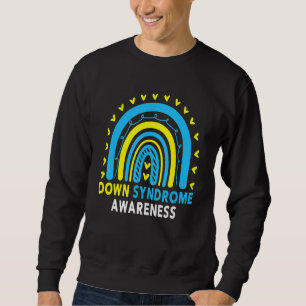 Sweatshirt Sensibilisation au syndrome de Down Arc-en-ciel T2