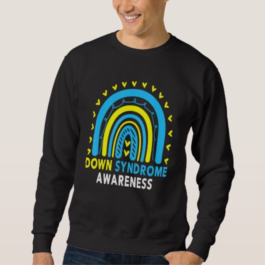 Sweatshirt Sensibilisation au syndrome de Down Arc-en-ciel T2 (Devant)