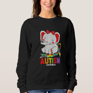 Sweatshirt Sensibilisation Maman éléphante Portant des oreill